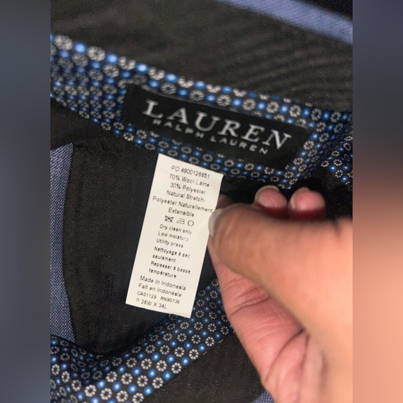 Lauren Ralph Lauren Men's Edgewood Plaid Classic Fit Suit Pants Wool Blend - Picture 8 of 9